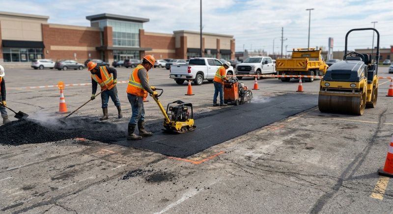 Asphalt Parking Lot Repair in Pasadena, CA