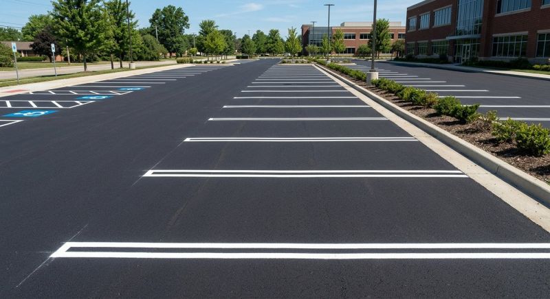 Parking Space Marking in Suwanee, GA