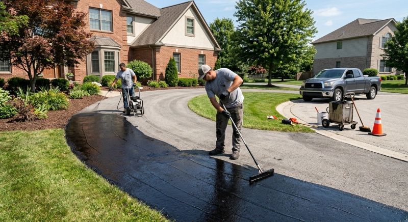 Asphalt Driveway Sealing in Greenville, SC