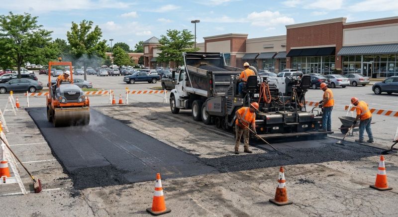 Asphalt Parking Lot Repair in Bluffton, SC