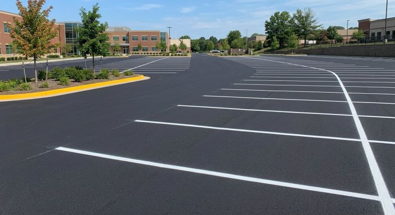 Asphalt Striping in Roswell, GA