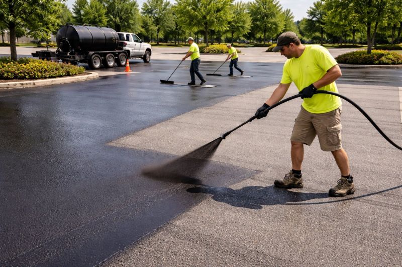 Church Parking Lot Sealcoating in Columbus, OH