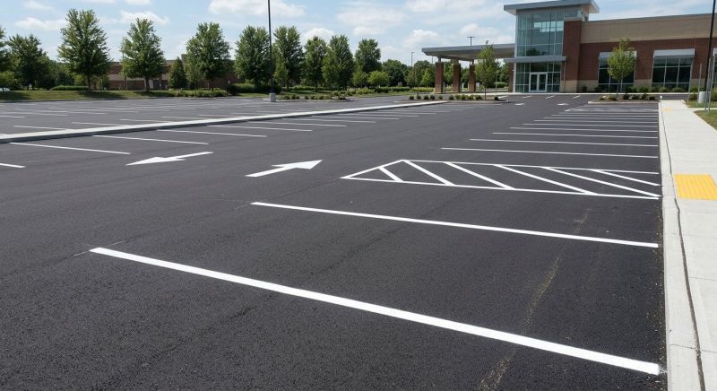 Commercial Asphalt Painting in Suwanee, GA
