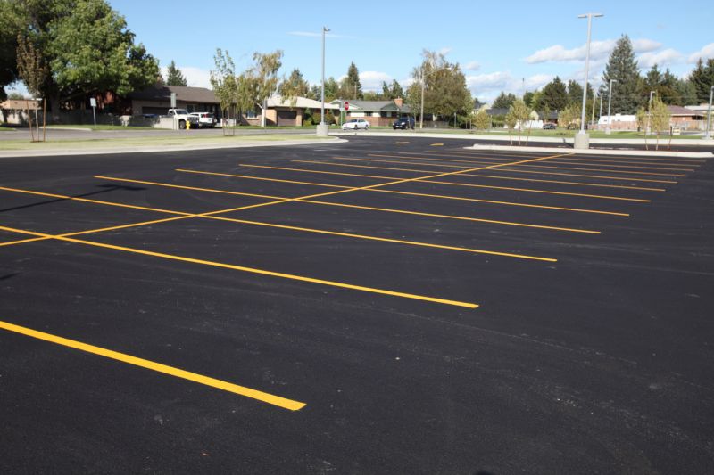 Concrete Parking Lot Striping in Suwanee, GA
