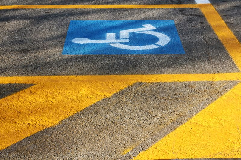 Disability Parking Marking in Roswell, GA
