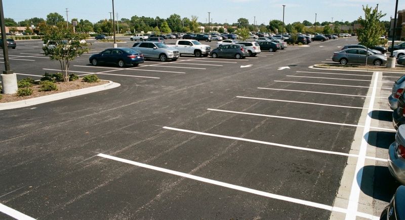 Parking Lot Painting in Roswell, GA