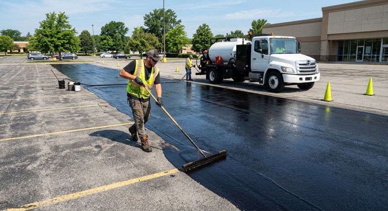 Parking Lot Sealcoating in Columbus, OH